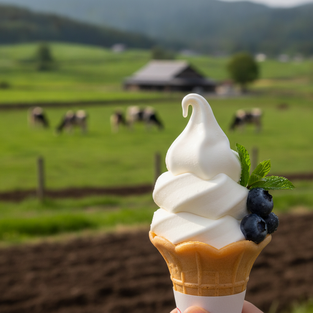 牧場 ソフトクリーム